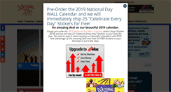 Desktop Screenshot of nationaldaycalendar.com