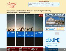 Tablet Screenshot of nationaldaycalendar.com